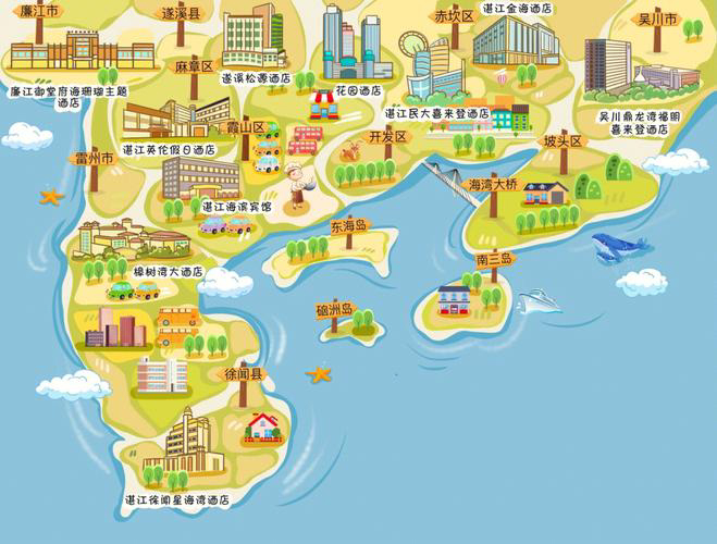瓯海手绘地图旅游的艺术指南